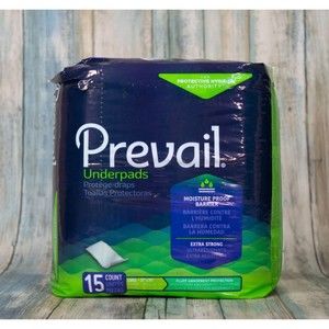 Prevail Underpads L 23" x 36" EXTRA STRONG 15 Disposable Absorbent Pads UP-150